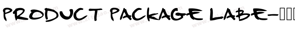 Product Package Labe字体转换